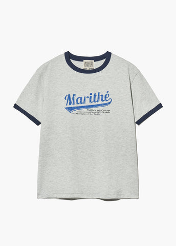 韓國 Marithe Francois Girbaud Vintage Baseball Ringer Tee【MF414】