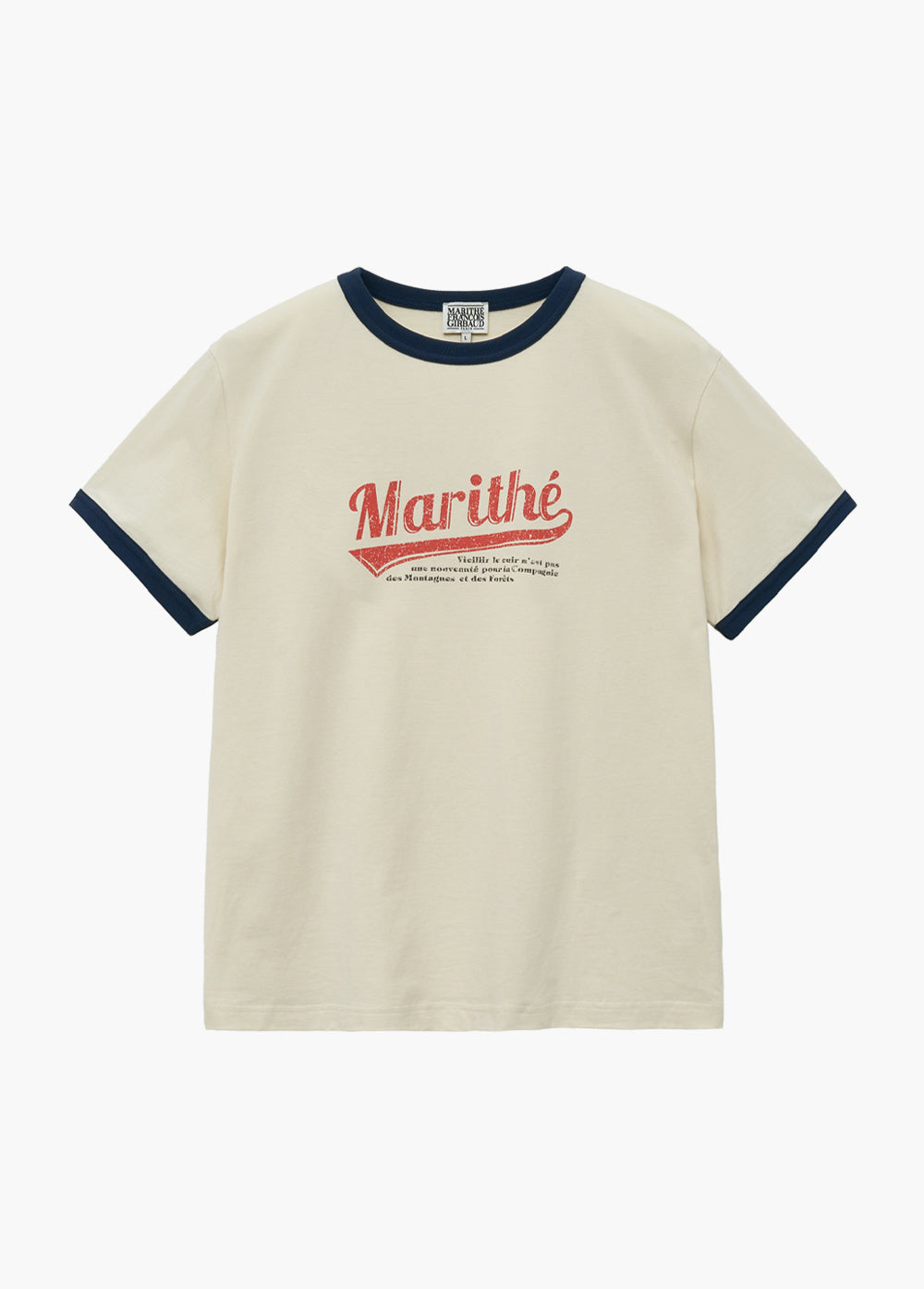 韓國 Marithe Francois Girbaud Vintage Baseball Ringer Tee【MF414】