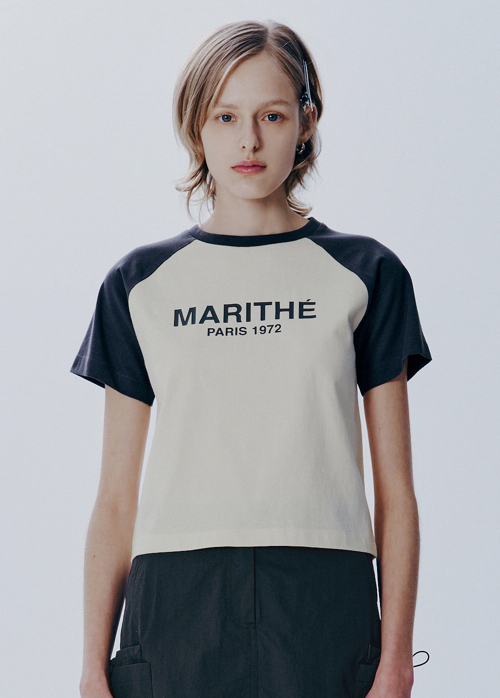 【現貨】韓國 Marithe Francois Girbaud W RAGLAN REGULAR LOGO TEE【MF399】