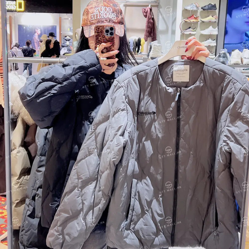 韓國 Discovery Pictor U New Quilted Down Lightweight Padding【DY067】 D/Grey / 90-S 一般商品