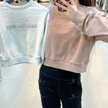 韓國 Discovery Women’s Training Long Sleeve T-shirt【DY211】 Ivory / XS-85 一般商品