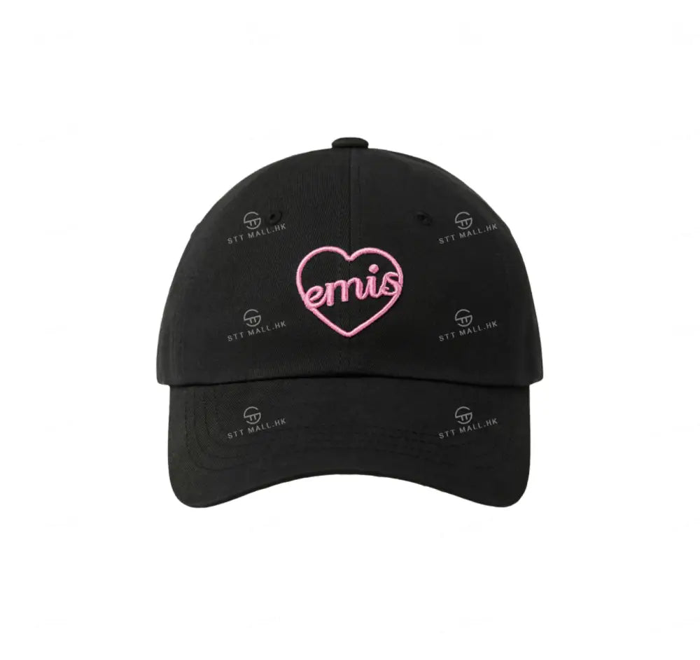 韓國 EMIS Heart Ball Cap【ES066】 Black/ Pink 一般商品