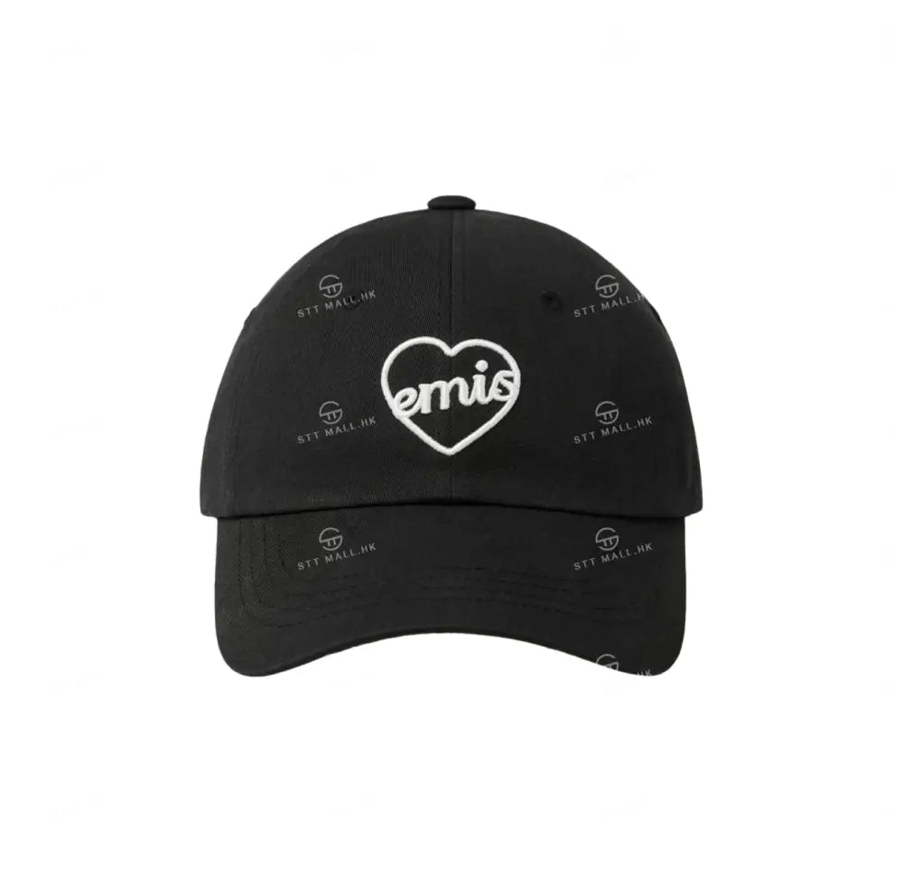 韓國 EMIS Heart Ball Cap【ES066】 Black/ White 一般商品
