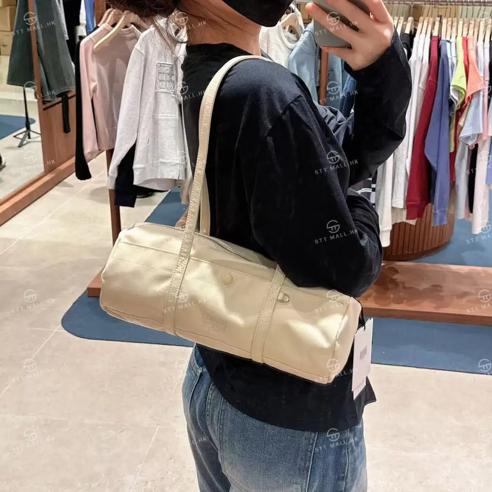 韓國 Marithe Francois Girbaud Claasic Logo Casual Duffle Bag【MD146】 Ivory 一般商品