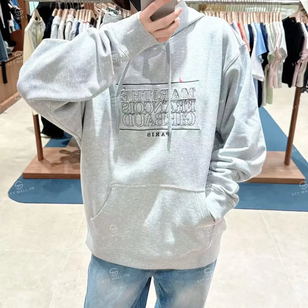 韓國 Marithe Francois Girbaud Classic Logo Applique Mix Hoodie【MD134】 一般商品