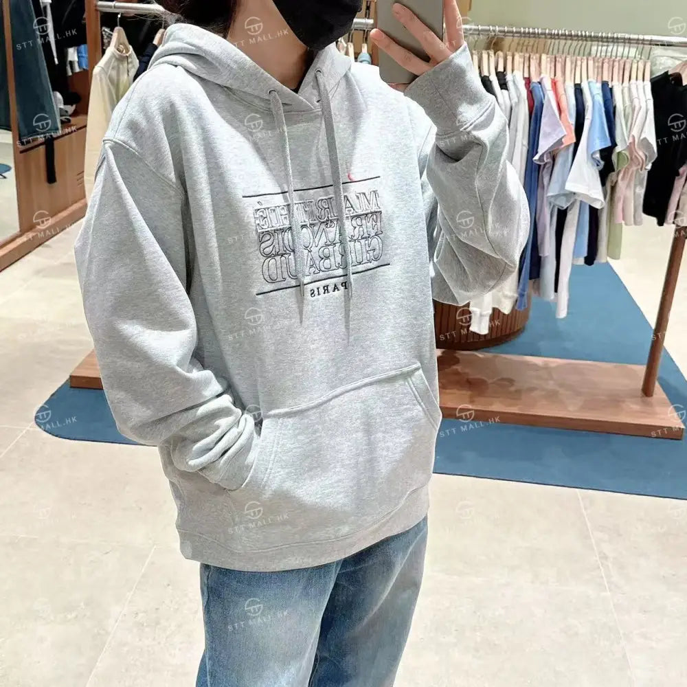 韓國 Marithe Francois Girbaud Classic Logo Applique Mix Hoodie【MD134】 一般商品