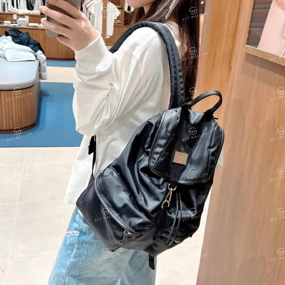 韓國 Marithe Francois Girbaud Classic Logo Big Backpack【MD027】 Black 一般商品