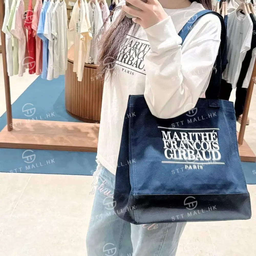 韓國 Marithe Francois Girbaud Classic Logo Big Shopper Bag【MD014】 一般商品