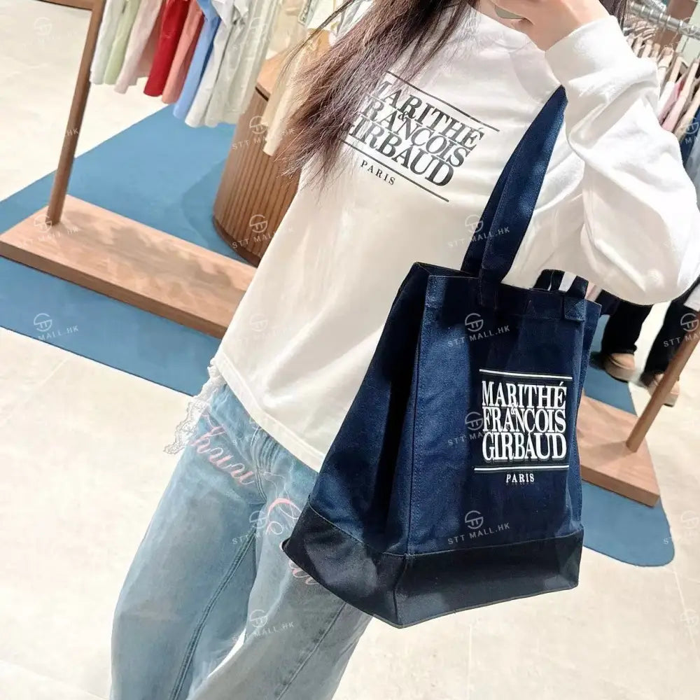 韓國 Marithe Francois Girbaud Classic Logo Big Shopper Bag【MD014】 一般商品