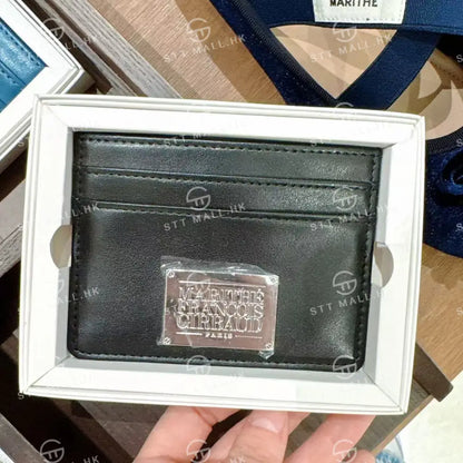 韓國 Marithe Francois Girbaud Classic Logo Card Wallet【MD070】 Black 一般商品