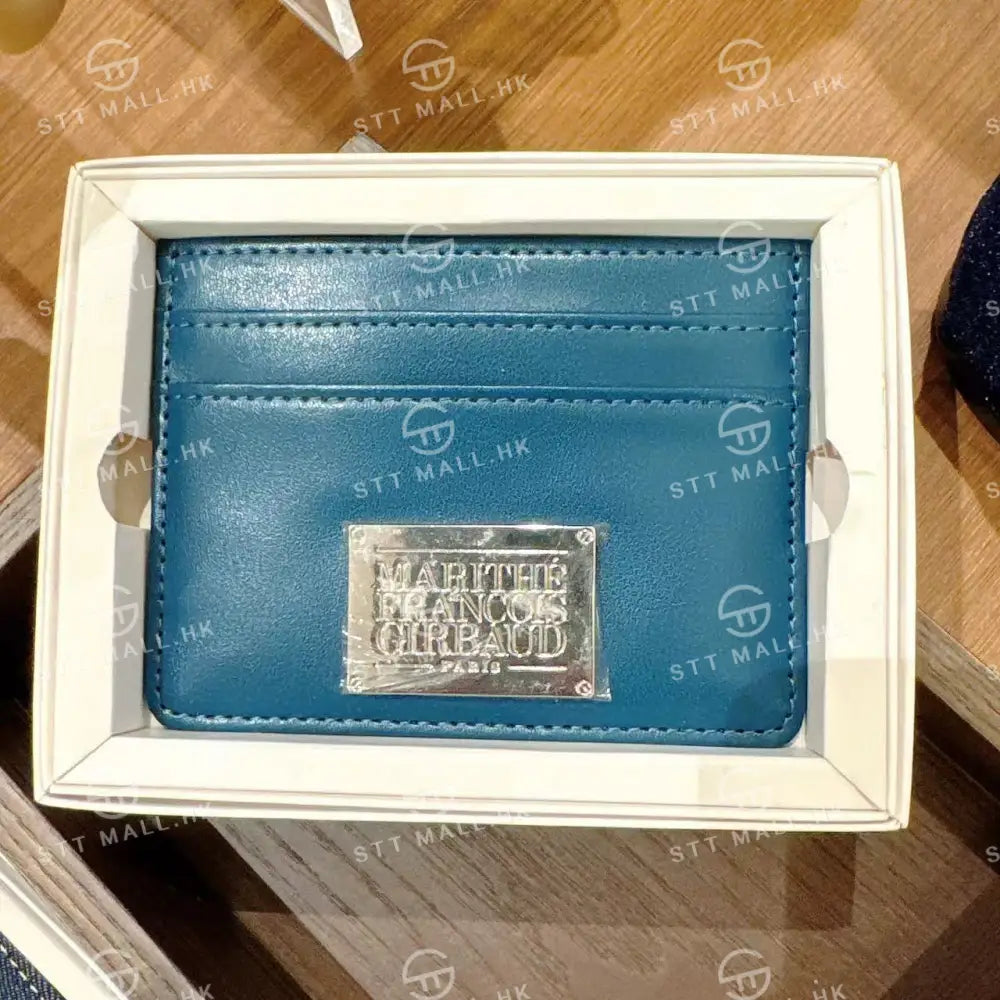 韓國 Marithe Francois Girbaud Classic Logo Card Wallet【MD070】 Blue 一般商品