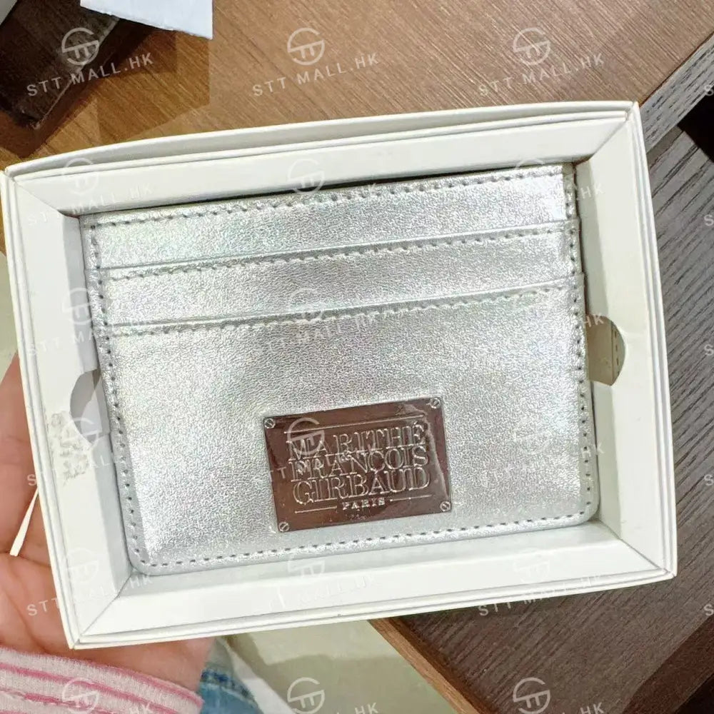 韓國 Marithe Francois Girbaud Classic Logo Card Wallet【MD070】 Silver 一般商品