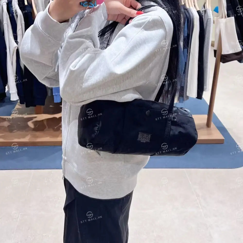 韓國 Marithe Francois Girbaud Classic Logo Casual Duffle Bag【MD185】 Black 一般商品