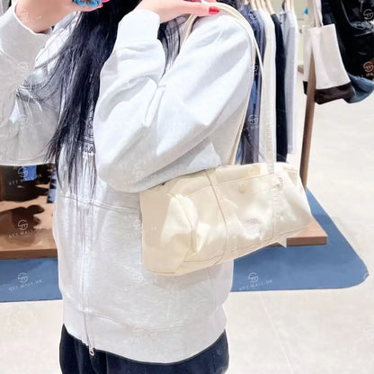 韓國 Marithe Francois Girbaud Classic Logo Casual Duffle Bag【MD185】 Ivory 一般商品