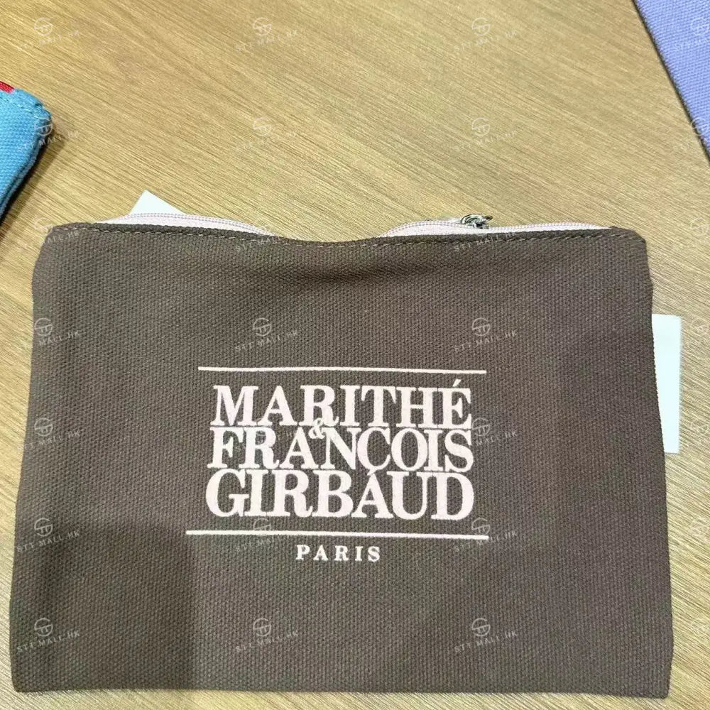 韓國 Marithe Francois Girbaud Classic Logo Color Cotton Pouch【MD064】 Brown 一般商品