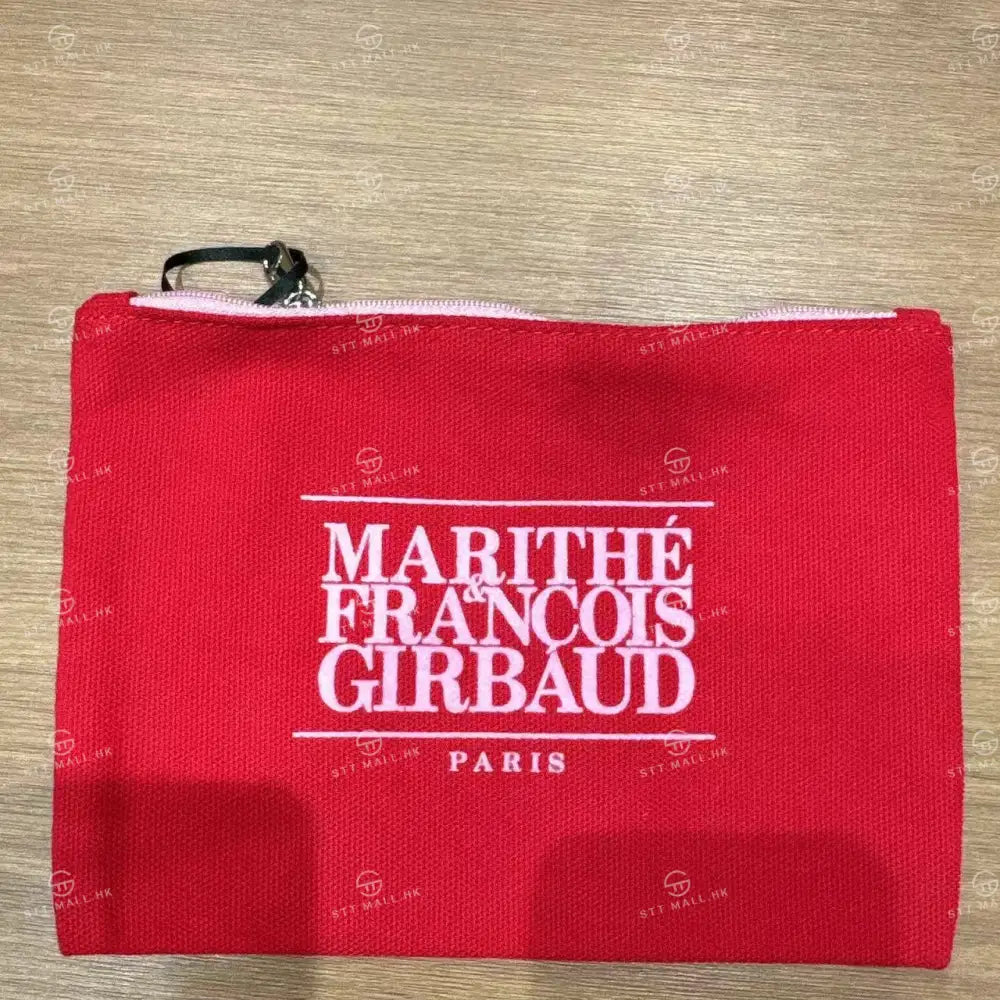 韓國 Marithe Francois Girbaud Classic Logo Color Cotton Pouch【MD064】 Red 一般商品