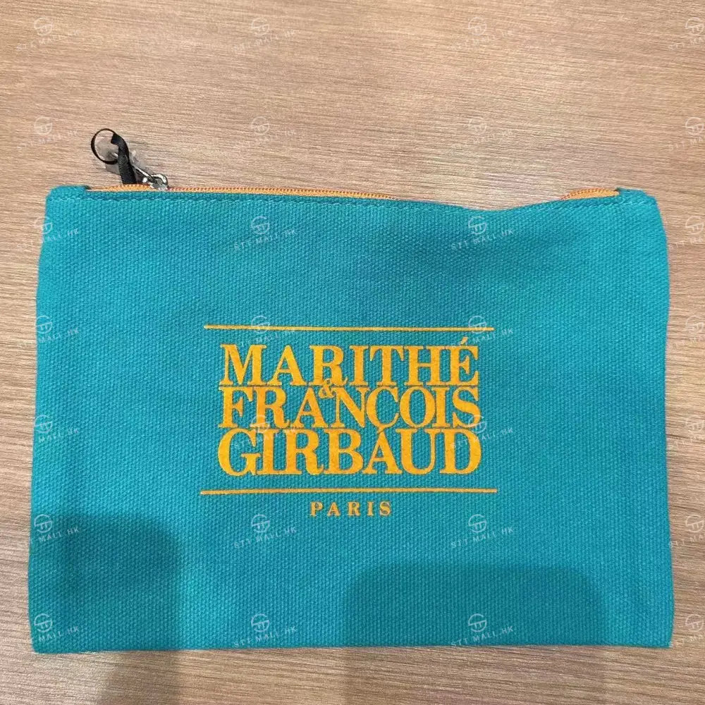 韓國 Marithe Francois Girbaud Classic Logo Color Cotton Pouch【MD064】 Teal 一般商品