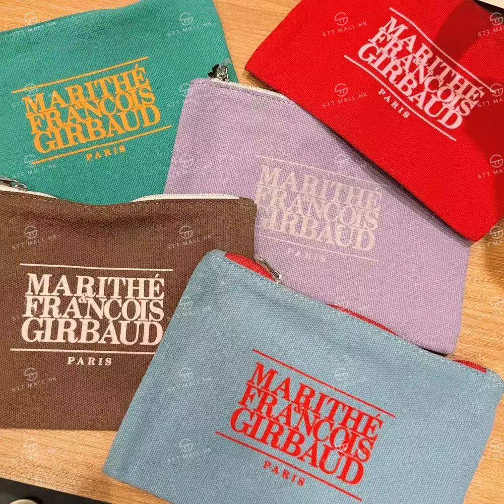韓國 Marithe Francois Girbaud Classic Logo Color Cotton Pouch【MD064】 一般商品