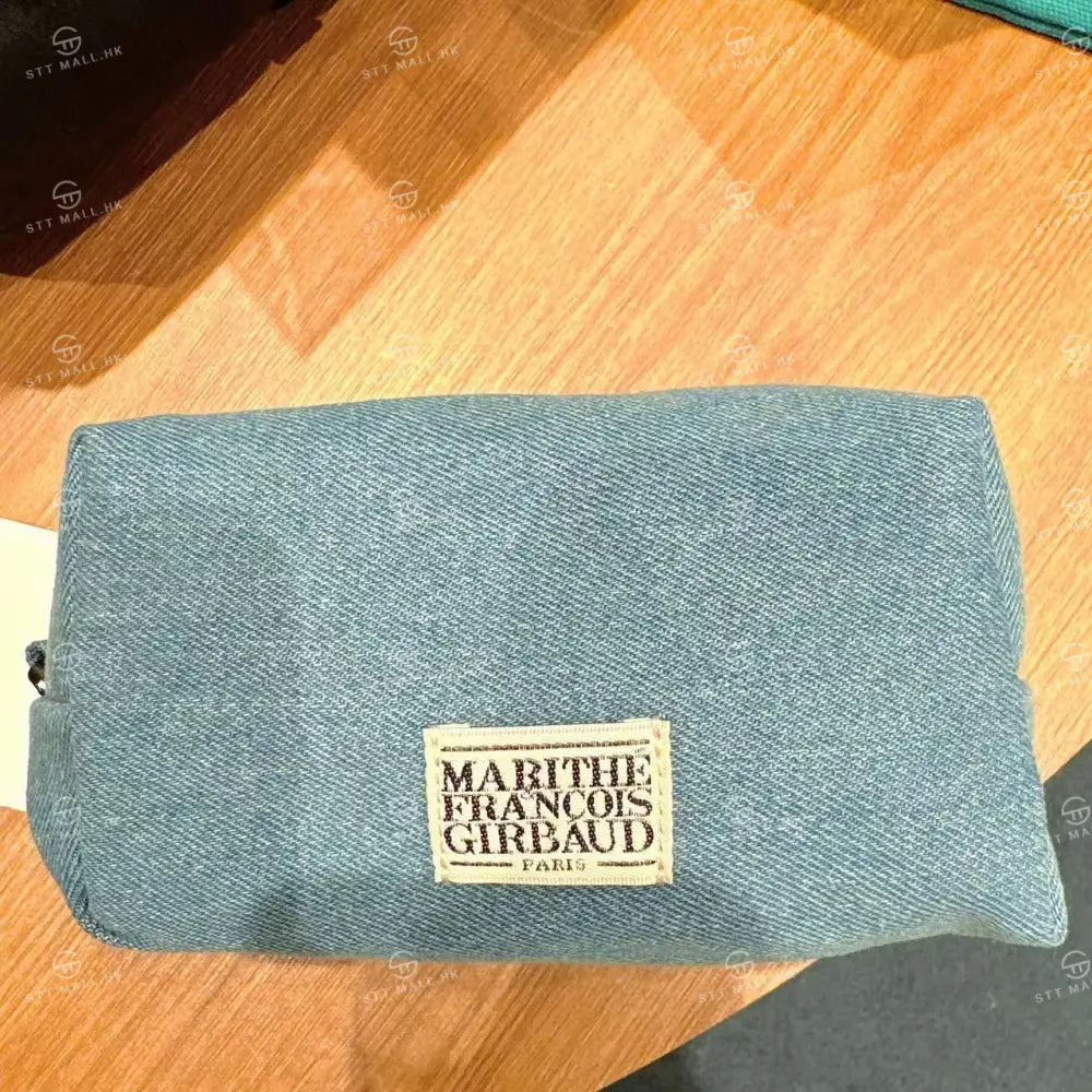 韓國 Marithe Francois Girbaud Classic Logo Denim Pouch【MD199】 Blue 一般商品