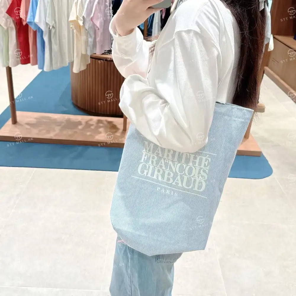 韓國 Marithe Francois Girbaud Classic Logo Eco Bag【MD005】 Stripe 一般商品