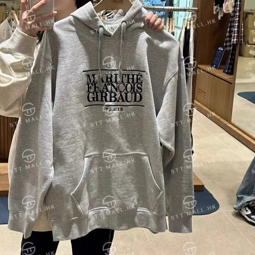 韓國 Marithe Francois Girbaud Classic Logo Embroidery Hoodie (Brushed)【MD040】 一般商品