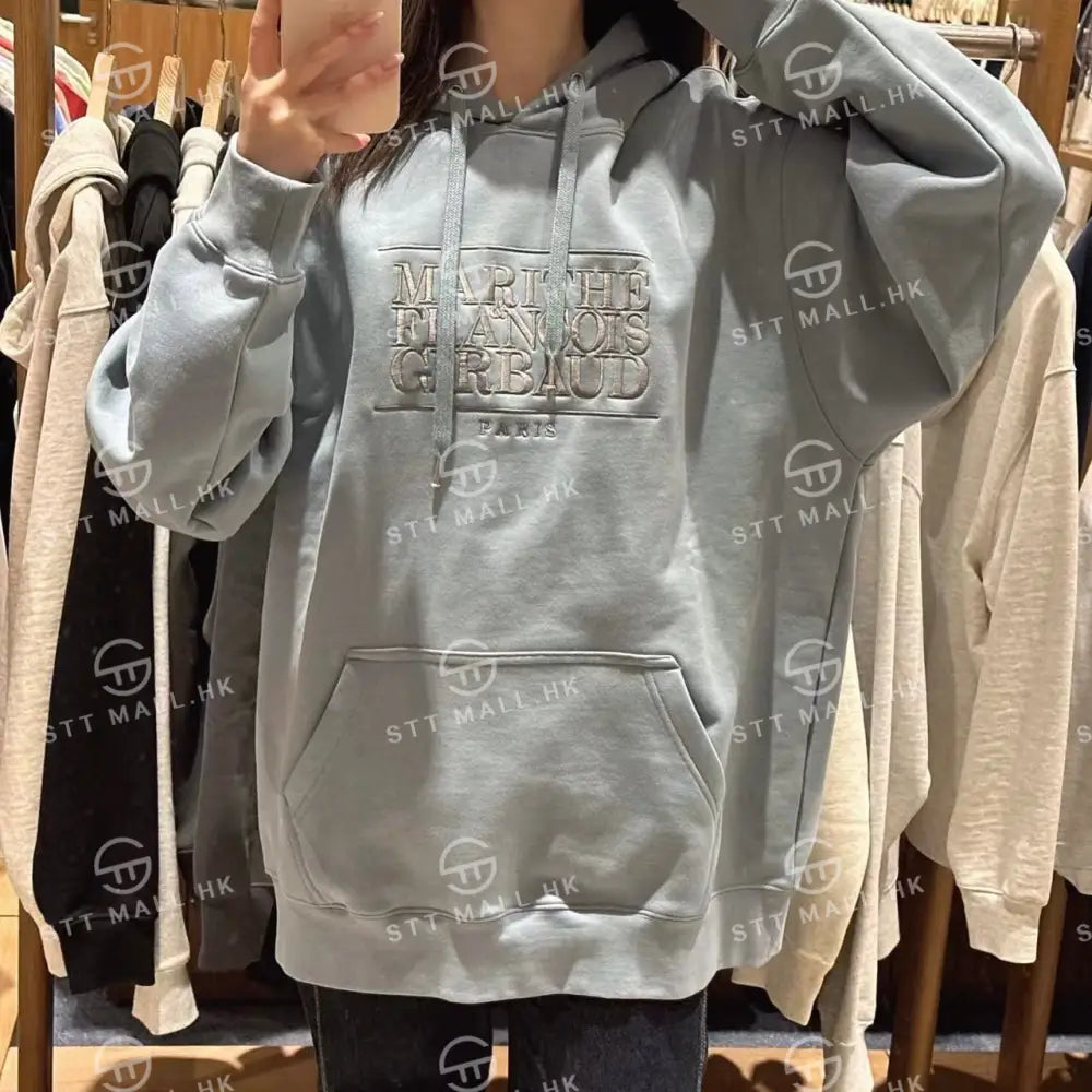 韓國 Marithe Francois Girbaud Classic Logo Embroidery Hoodie (Brushed)【MD040】 一般商品