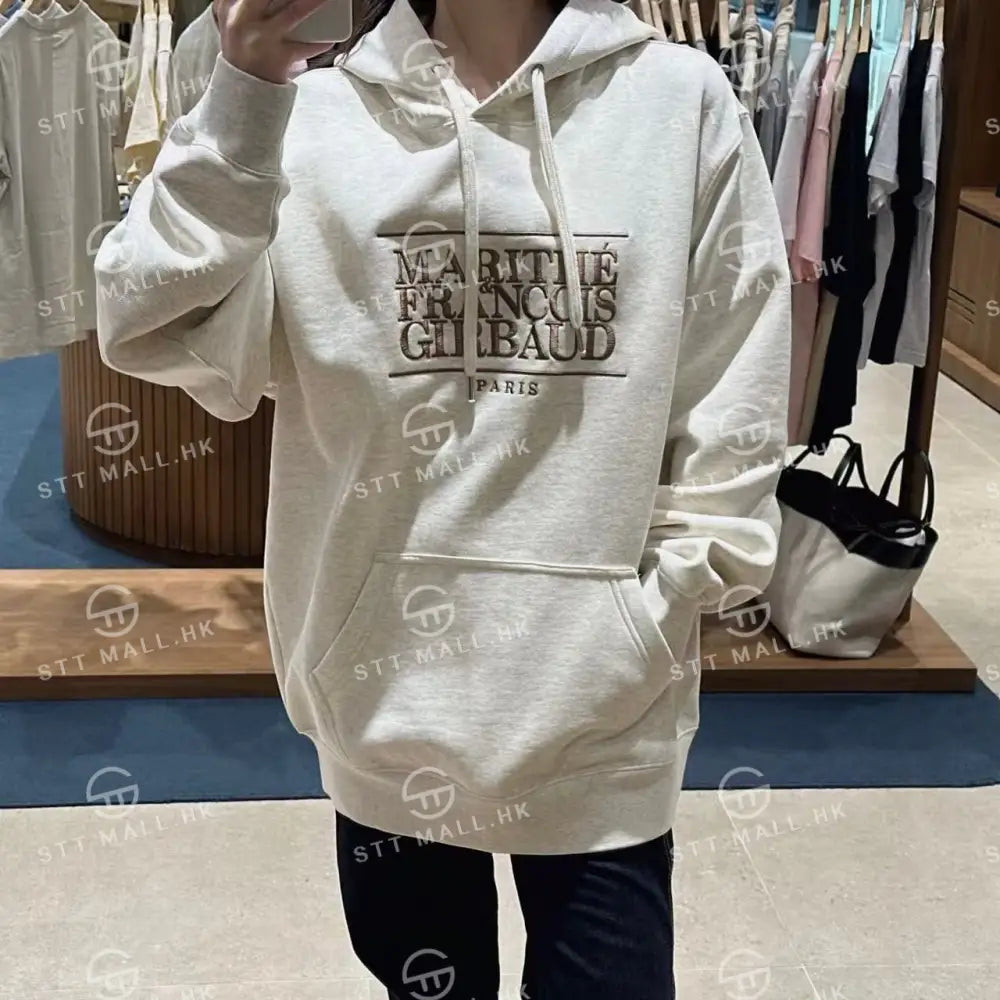 韓國 Marithe Francois Girbaud Classic Logo Embroidery Hoodie (Brushed)【MD040】 一般商品