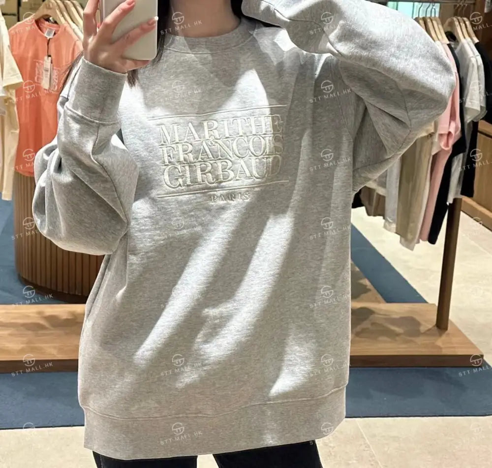 韓國 Marithe Francois Girbaud Classic Logo Embroidery Sweatshirt (Brushed)【MD058】 一般商品