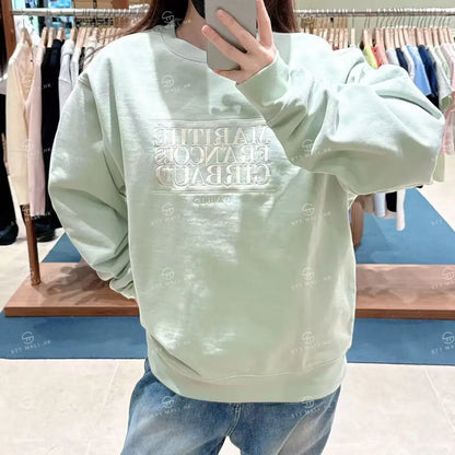 韓國 Marithe Francois Girbaud Classic Logo Embroidery Sweatshirt【MD140】 一般商品