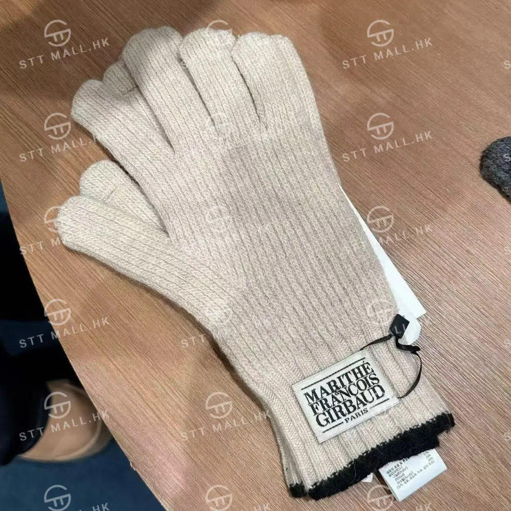 韓國 Marithe Francois Girbaud Classic Logo Glove【MD080】 Beige / S 一般商品