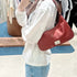 韓國 Marithe Francois Girbaud Classic Logo Hobo Bag【MD019】 Burgundy 一般商品