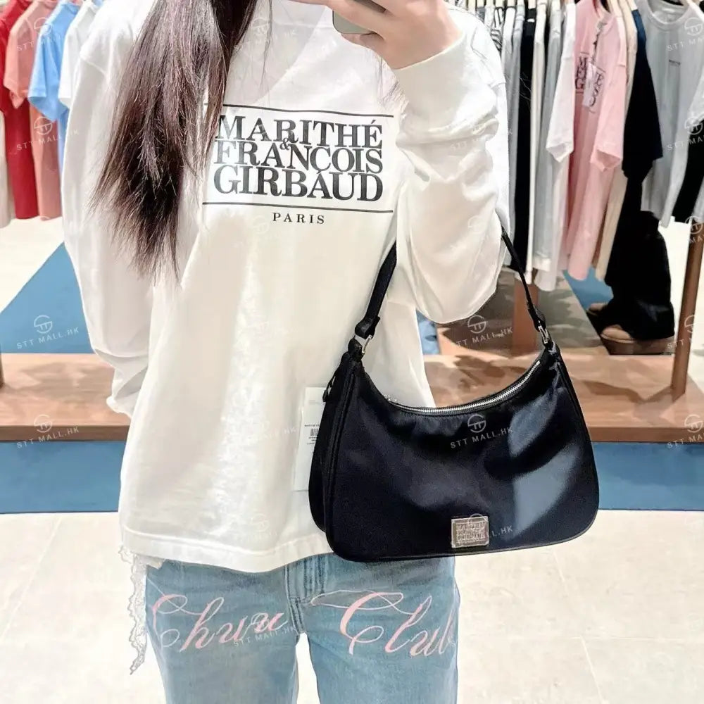 韓國 Marithe Francois Girbaud Classic Logo Hobo Bag【MD019】 一般商品