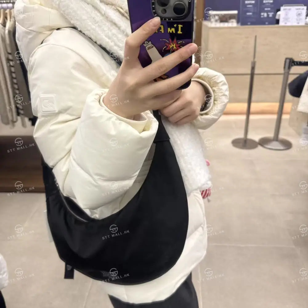 韓國 Marithe Francois Girbaud Classic Logo Hobo Cross Bag【MD105】 Black 一般商品