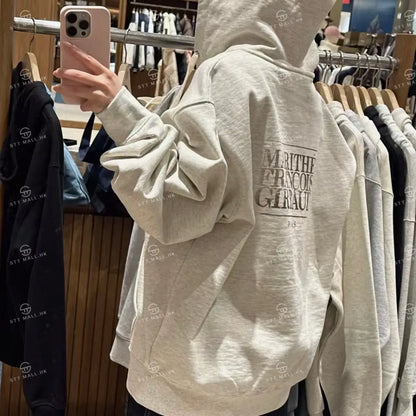 韓國 Marithe Francois Girbaud Classic Logo Hoodie Zipup【MD001】 一般商品