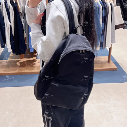韓國 Marithe Francois Girbaud Classic Logo Light Backpack【MD184】 Black 一般商品