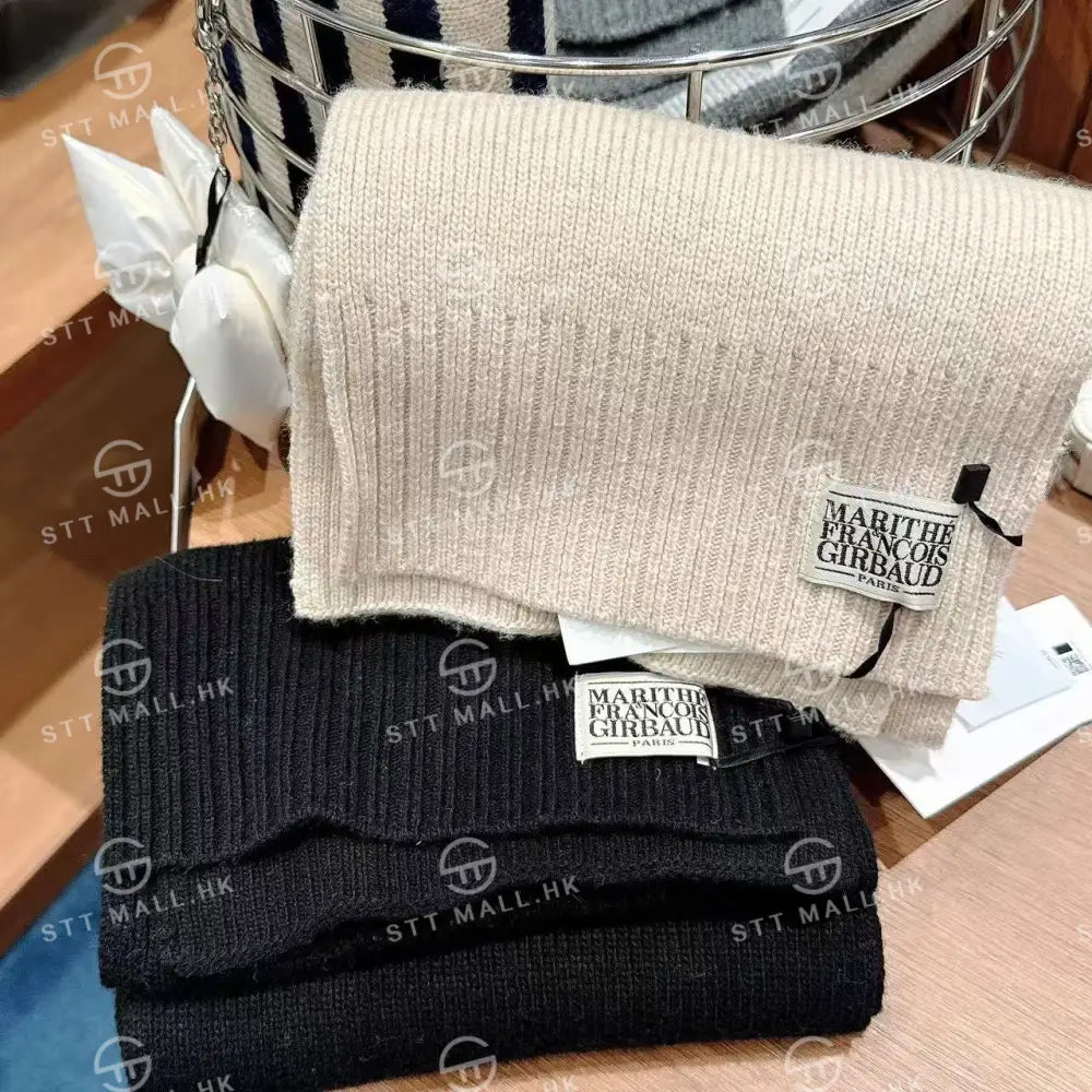 韓國 Marithe Francois Girbaud Classic Logo Muffler【MD079】 Black 一般商品