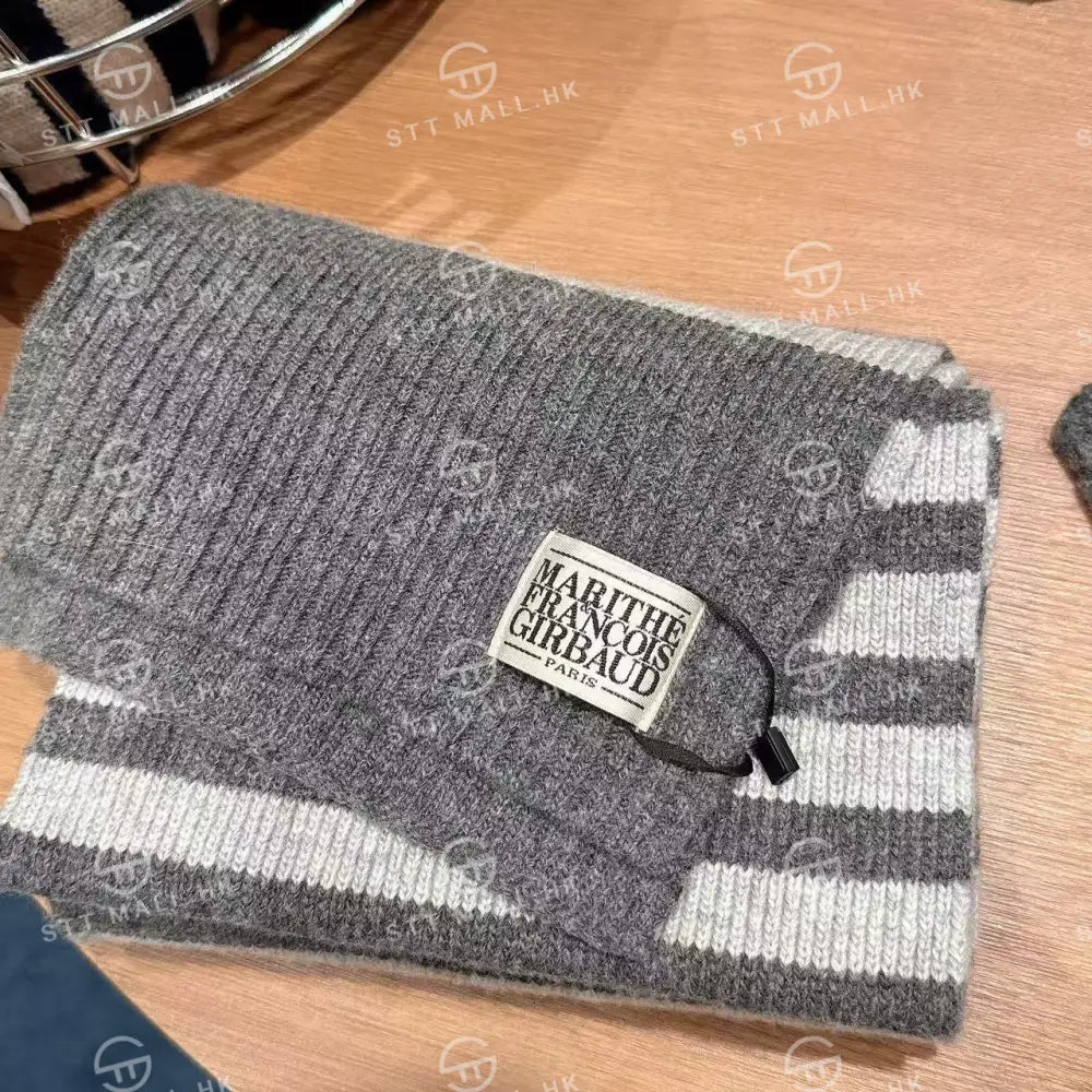 韓國 Marithe Francois Girbaud Classic Logo Muffler【MD079】 Melange Gray 一般商品