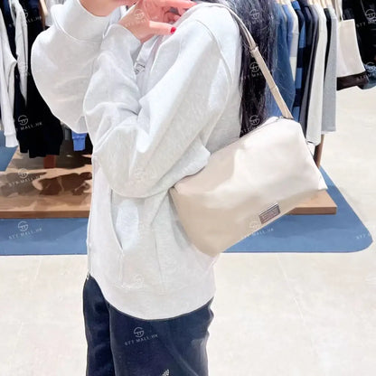 韓國 Marithe Francois Girbaud Classic Logo Nylon Box Bag【MD183】 Beige 一般商品