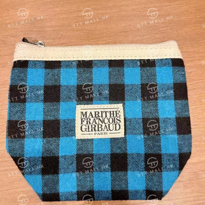 韓國 Marithe Francois Girbaud Classic Logo Pouch【MD065】 Blue 一般商品