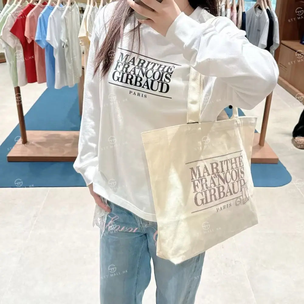 韓國 Marithe Francois Girbaud Classic Logo Stamp Eco Bag【MD006】 一般商品