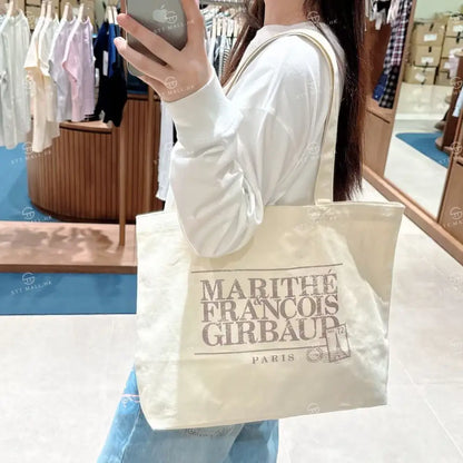韓國 Marithe Francois Girbaud Classic Logo Stamp Eco Bag【MD006】 一般商品