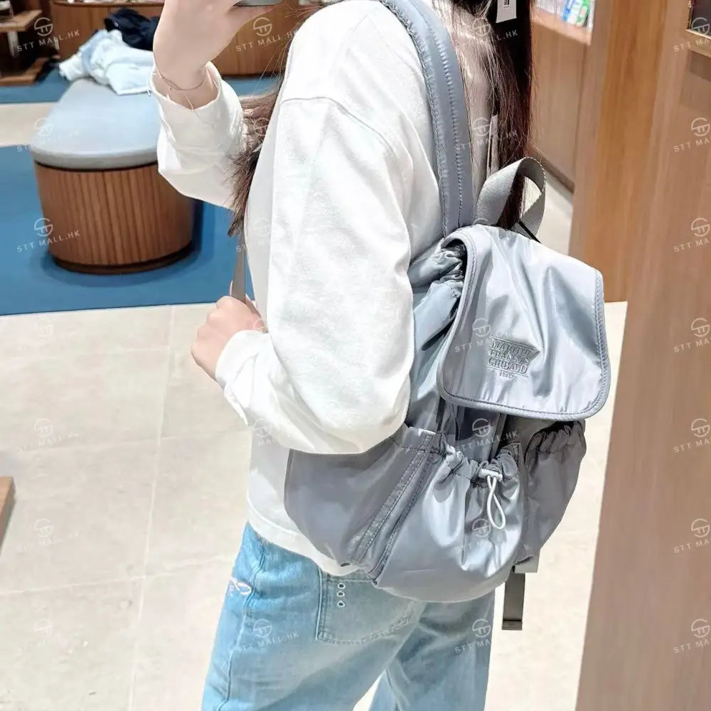 韓國 Marithe Francois Girbaud Classic Logo Stopper Backpack【MD028】 Charcoal 一般商品