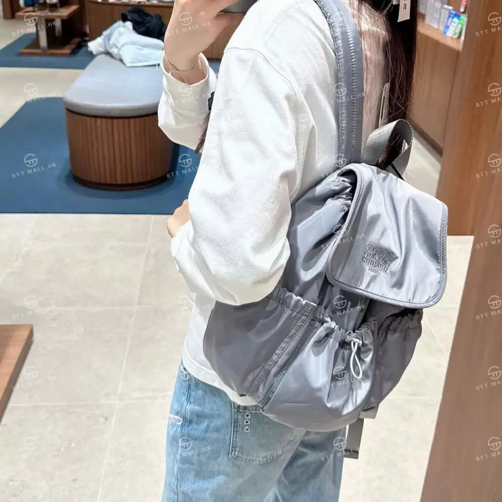 韓國 Marithe Francois Girbaud Classic Logo Stopper Backpack【MD028】 Charcoal 一般商品