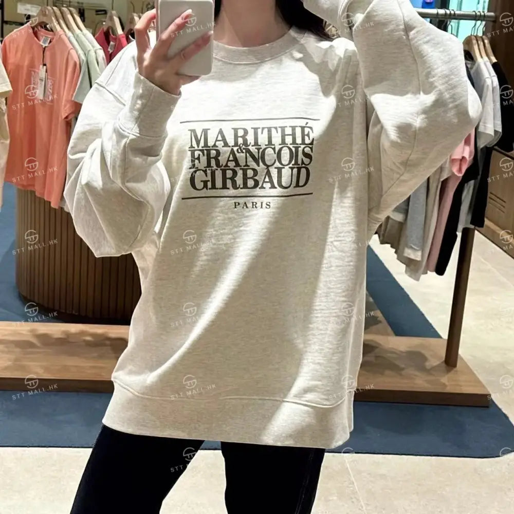 韓國 Marithe Francois Girbaud Classic Logo Sweatshirt【MD061】 一般商品