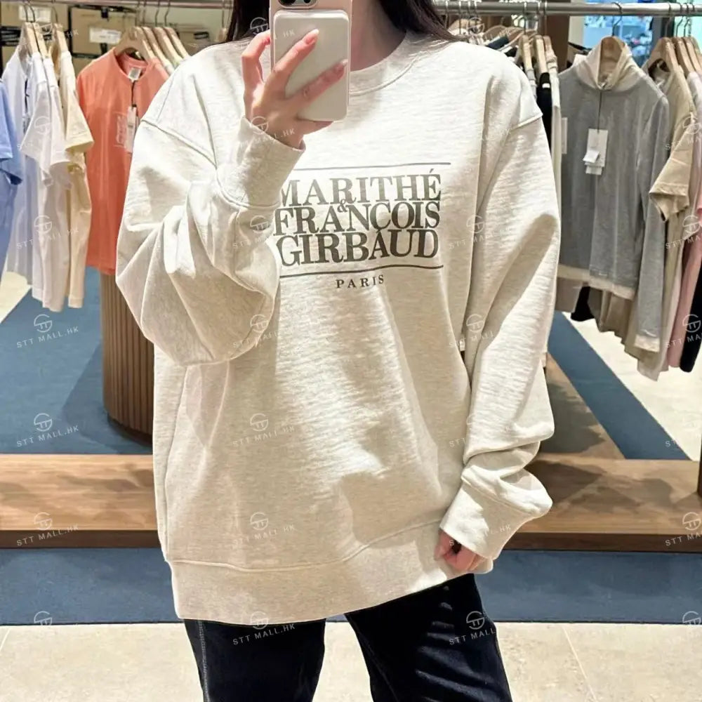韓國 Marithe Francois Girbaud Classic Logo Sweatshirt【MD061】 一般商品