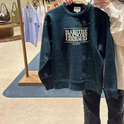 韓國 Marithe Francois Girbaud Classic Logo Sweatshirt【MD061】 一般商品