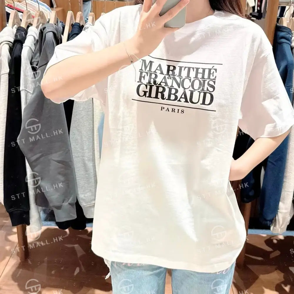 韓國 Marithe Francois Girbaud Classic Logo Tee【MD049】 White / S 一般商品