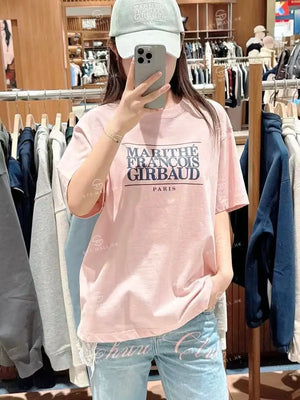 韓國 Marithe Francois Girbaud Classic Logo Tee【MD050】