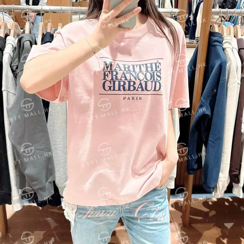 韓國 Marithe Francois Girbaud Classic Logo Tee【MD050】 一般商品