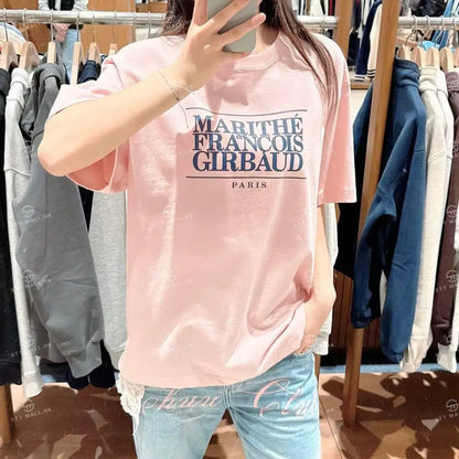韓國 Marithe Francois Girbaud Classic Logo Tee【MD050】 一般商品